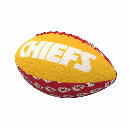 Logo Brands Kansas City Chiefs Mini Size Rubber Footballl 616-93MR-3